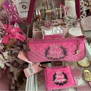 Juicy couture Royal moment shoulder bag and a matching wallet